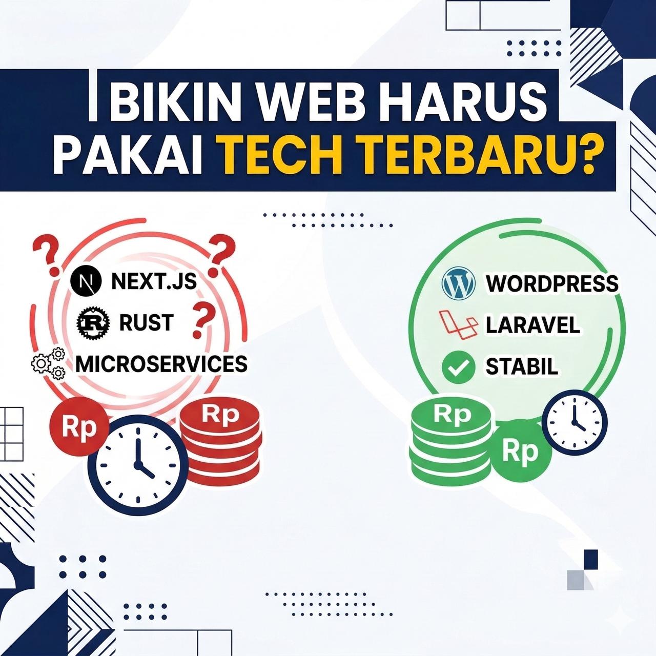 BIKIN WEB HARUS PAKAI TECH TERBARU
